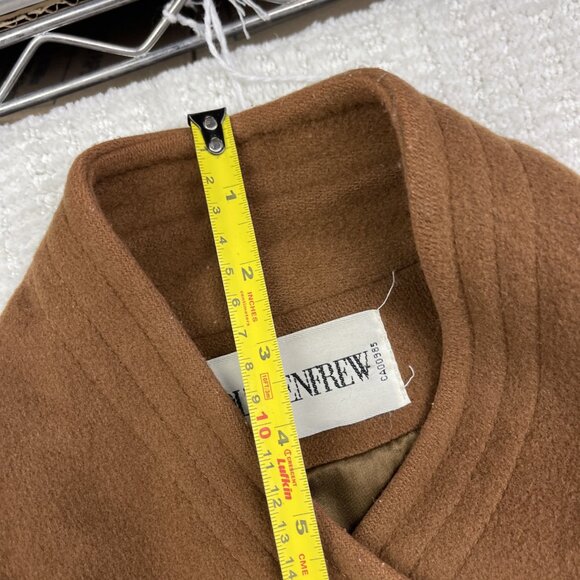 VTG Holt Renfrew Wool / Cashmere Dress Coat Mocha Brown Women Sz 10 Canada Made - Picture 8 of 13